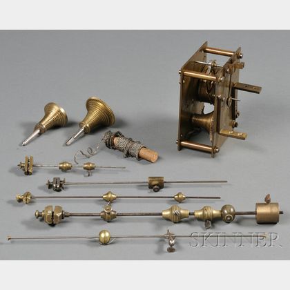 Assorted Brass and Steel Fusee-Related Items