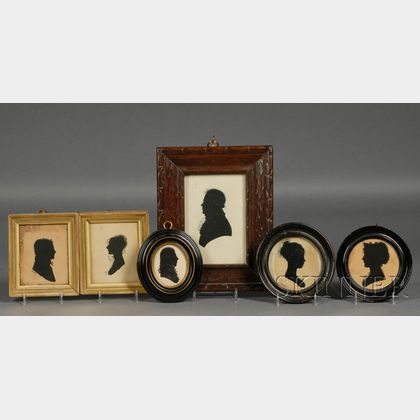 Six Framed Hollow-cut Silhouettes