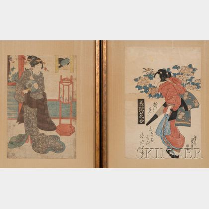 Two Japanese Woodblock Prints: