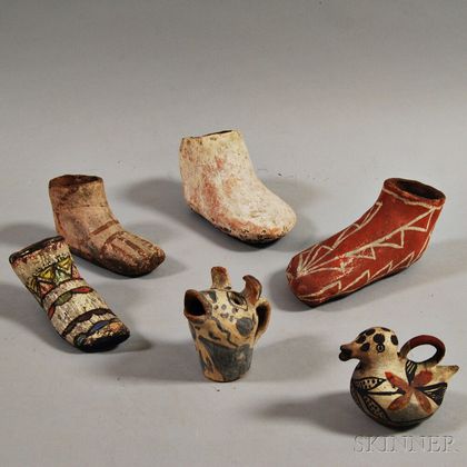Six Southwest Pottery Items