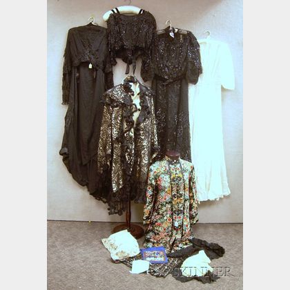 Assortment of Victorian and Later Lady's Clothing and Accessories