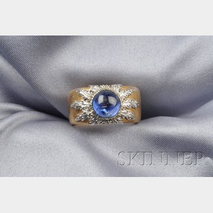 18kt Gold and Sapphire Ring, Buccellati, Italy