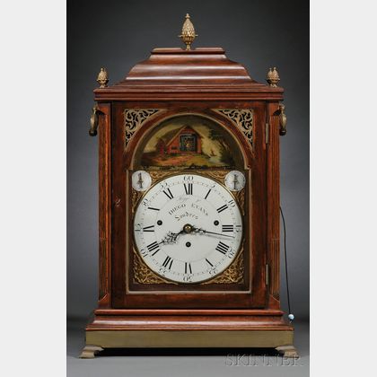 Mahogany Quarter-Chiming Spanish Market Bracket Clock with Automaton by David Evans