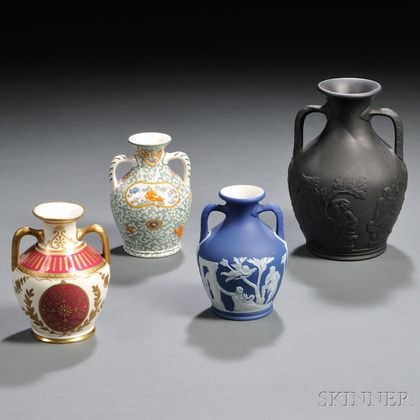 Four Wedgwood Portland Vases