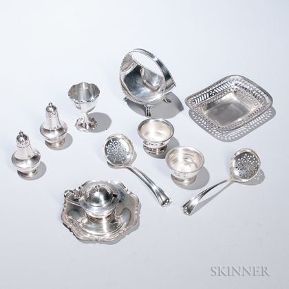 Eleven Pieces of Atkins Brothers Sterling Silver Tableware