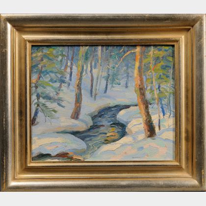 H. Boylston Dummer (American, 1878 - 1945) Winter Stream