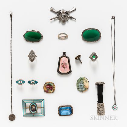 Group of Vintage Silver and Costume Jewelry