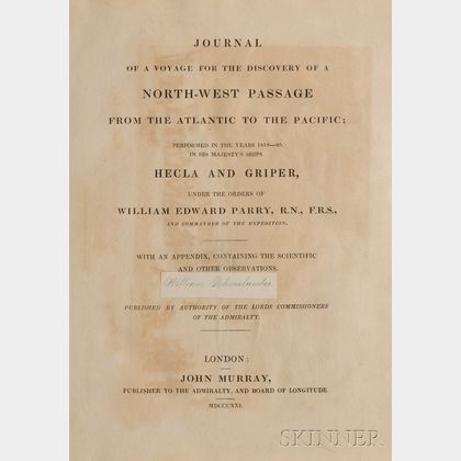 Journal of a Voyage for the Discovery of a Northwest Passage