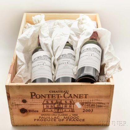 Chateau Pontet Canet 2003, 12 bottles (owc) 