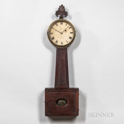 Aaron Willard Jr. Wood-front Patent Timepiece or "Banjo" Clock
