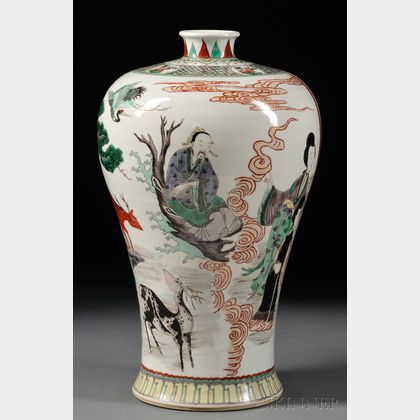 Large Enameled Vase