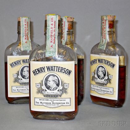 Henry Watterson 10 Years Old 1914, 4 1/2 pint bottles 