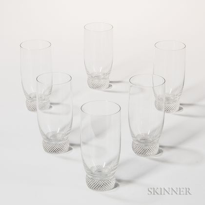 Six "Octavie" Water Glasses