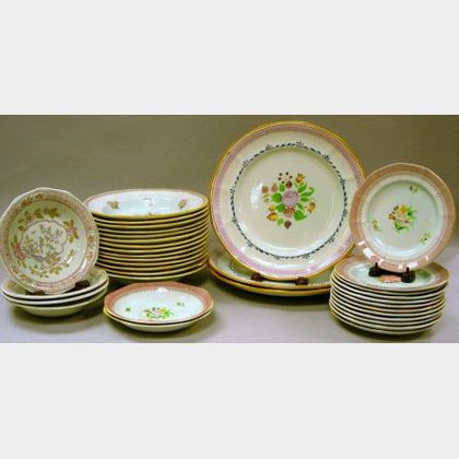 Thirty-five Pieces of Assorted Adams Calyx Ware Tableware