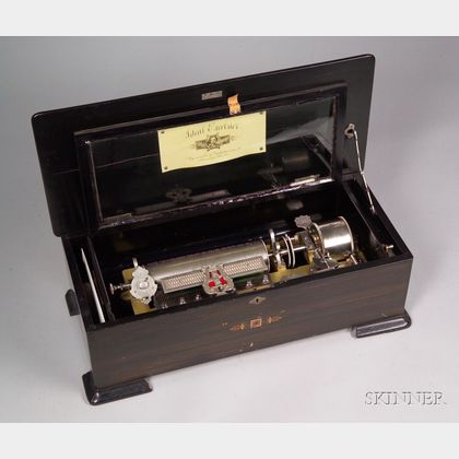 Ideal Excelsior Interchangeable Cylinder Musical Box by Mermod Freres