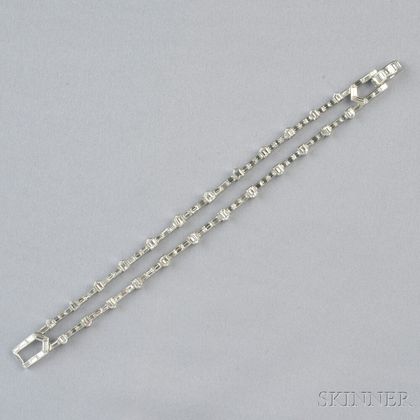 Platinum and Diamond Bracelet, Van Cleef & Arpels