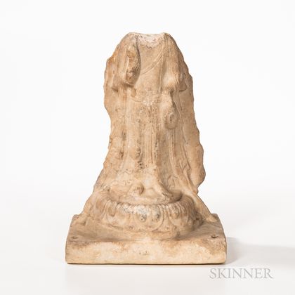 Carved Marble Figure of Avalokitesvara