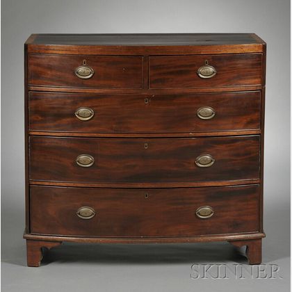 Regency Bowfront Mahogany Chest of Drawers