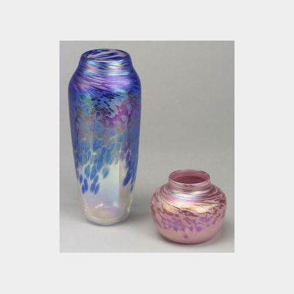 Two Nuance Art Glass Vases