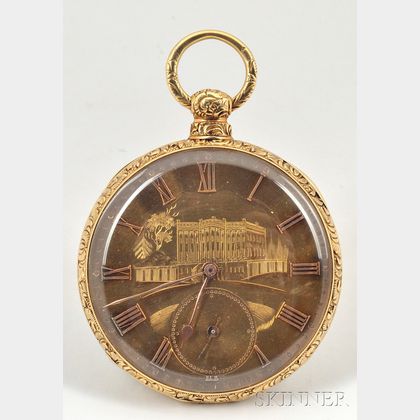 Gold Open Face Pocket Watch by Savoye & Son