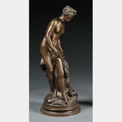 Classical-style Bronze Figure of a Young Maiden
