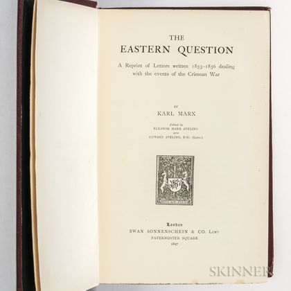 Marx, Karl (1818-1883) The Eastern Question.