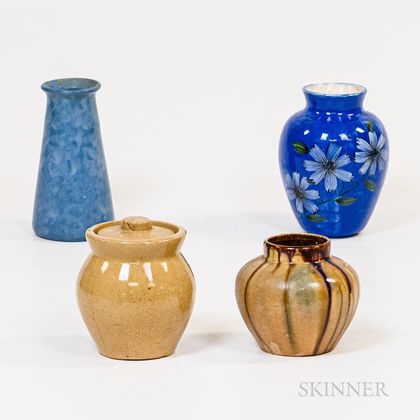 Four Pieces of Arts and Crafts Pottery