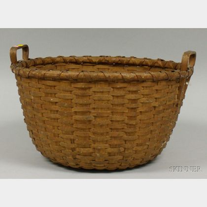 Circular Woven Splint Gathering Basket