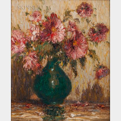 Gustave Adolph Wiegand (German/American, 1870-1957) The Last Chrysanthemums