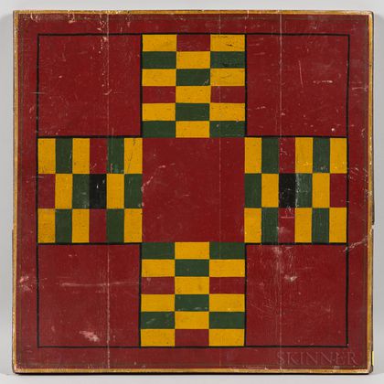 Painted Parcheesi Board