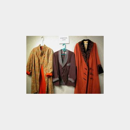 Late Victorian and Early 20th Century Mens Robe, Smoking Jacket and Coat. 