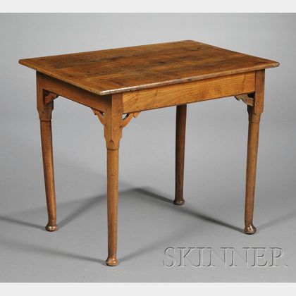 George II English Provincial Oak Side Table