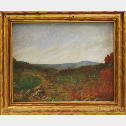 Arthur Loring Brackett (American, d. 1934) Landscape, Possibly Mt. Monadnock