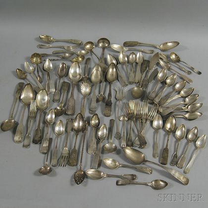 Group of Assorted Sterling and Coin Silver Flatware