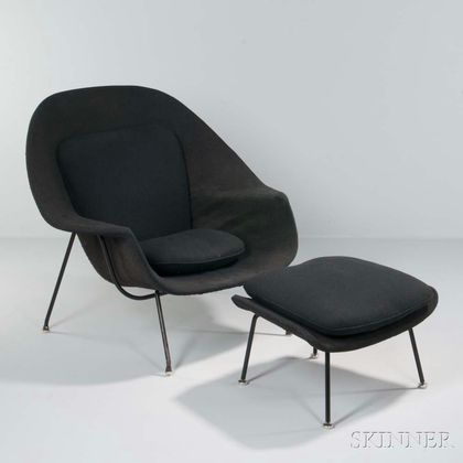 Eero Saarinen Womb Chair and Ottoman 