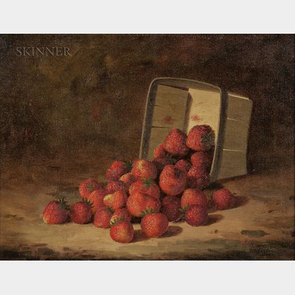 Bryant Chapin (American, 1859-1927) Strawberries Spilling from a Box
