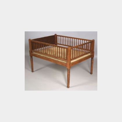 Red Stained Maple Crib