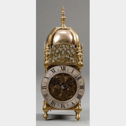 Brass and Iron Lantern Clock