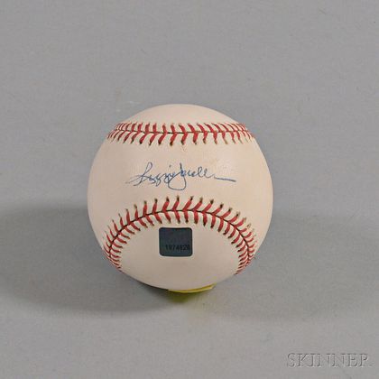 Reggie Jackson Autographed Baseball. Estimate $50-100