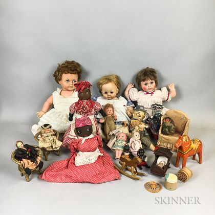 Group of Dolls and Accessories