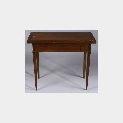 French Directoire Mahogany Game Table