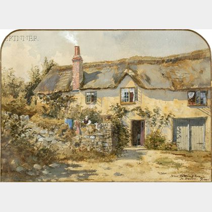 British School, 19th Century Lot of Two English Landscapes: Near Torrington, N. Devon