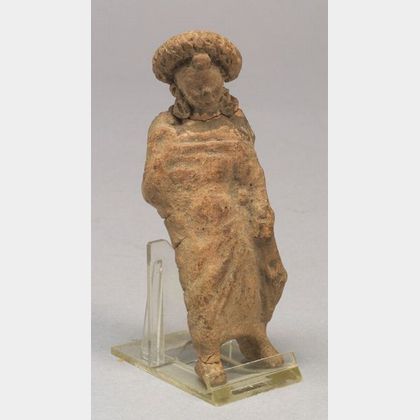 Greek Terracotta Figure of a Young Woman