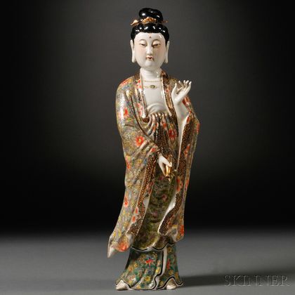 Famille Rose Figure of Guanyin