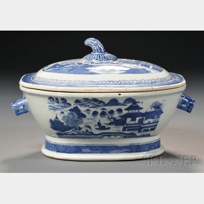 Canton Porcelain Covered Tureen