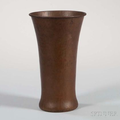 Gustav Stickley Metalwork Vase 