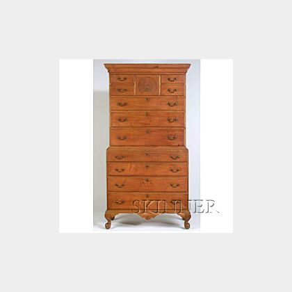 Chippendale Chest on Chest, 