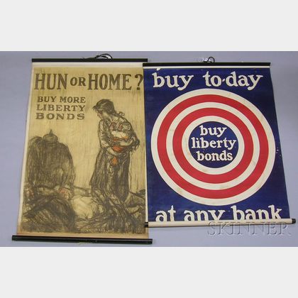 Thirteen WWI Bonds Related Lithograph Posters