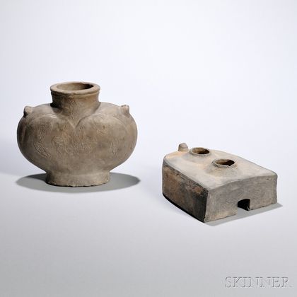 Two Earthenware Ritual Vessels