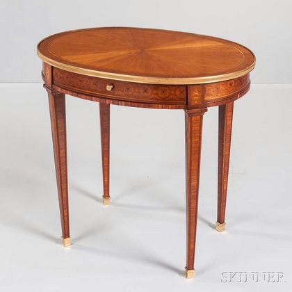 Louis XVI-style Marquetry Card Table